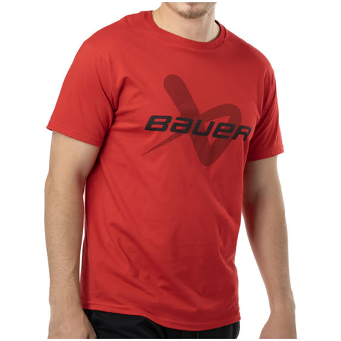 Bauer Core Lockup Red Tee