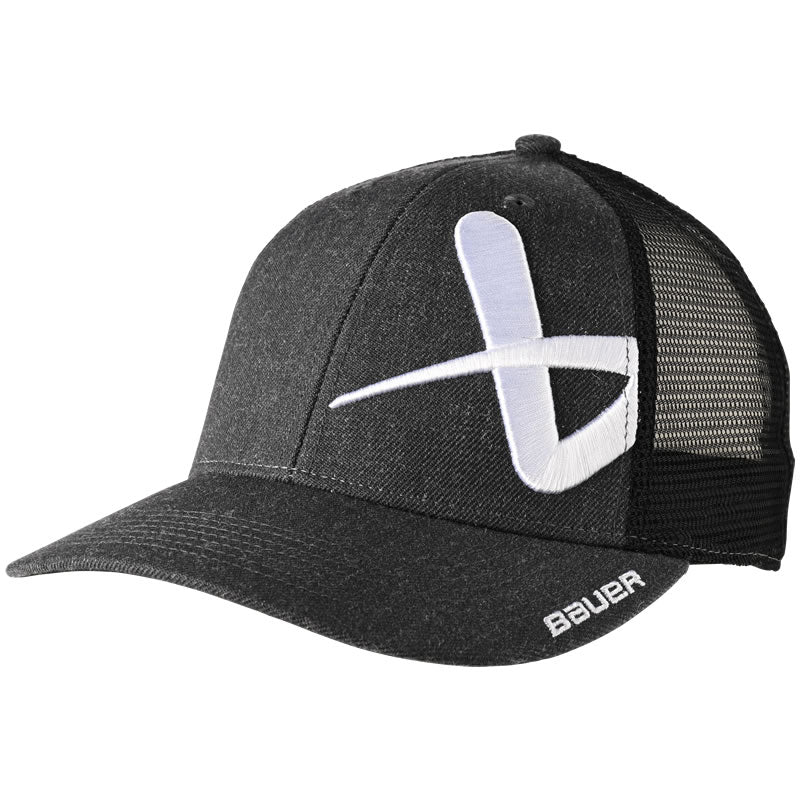 Bauer Core Black Snapback Hat – B&R Sports | Flex Caps
