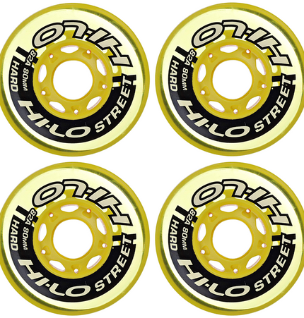 Bauer HI-LO Street Inline Hockey Wheels (4 Pack)