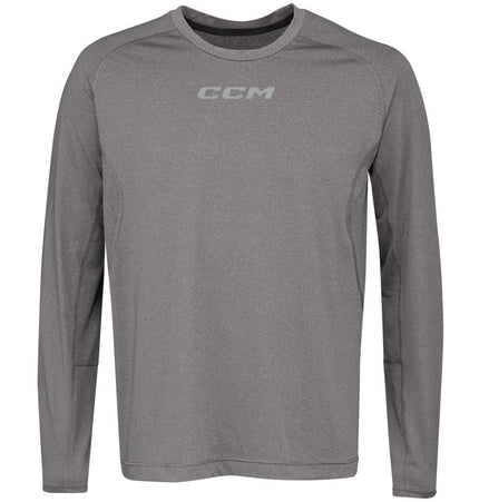 CCM Premium Long Sleeve Grey Training Tee