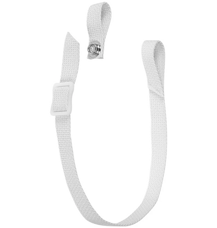 A&R Sling-Style White Chin Strap