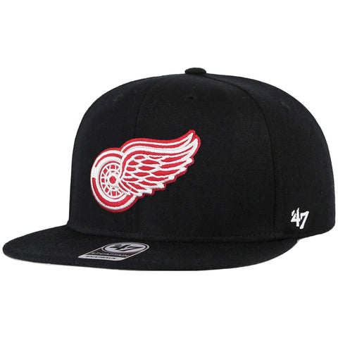 47 Brand Detroit Red Wings No Shot Captain Snapback Hat