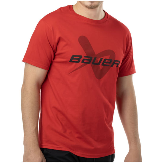 Bauer Core Lockup Red Tee