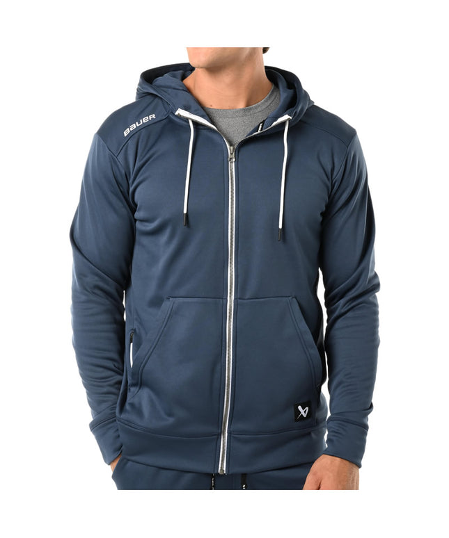 Bauer Team Fleece Navy Zip Hoodie