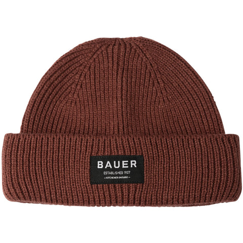 Bauer Ribbed Fisherman Brown Beanie