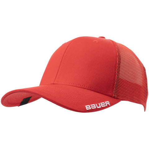 Bauer Team Mesh Red Snapback Hat