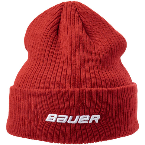 Bauer Team Red Ribbed Toque