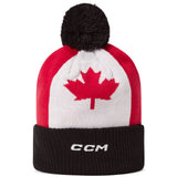 CCM Canada Flag Pom Knit Beanie