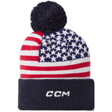 CCM USA Flag Pom Knit Beanie