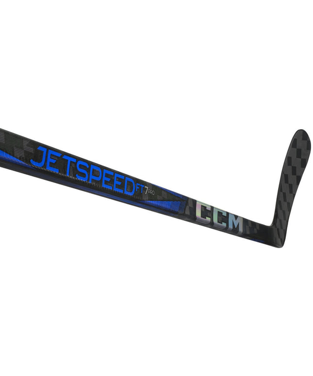 CCM JetSpeed FT7 Pro Blue Grip Hockey Stick - INTERMEDIATE