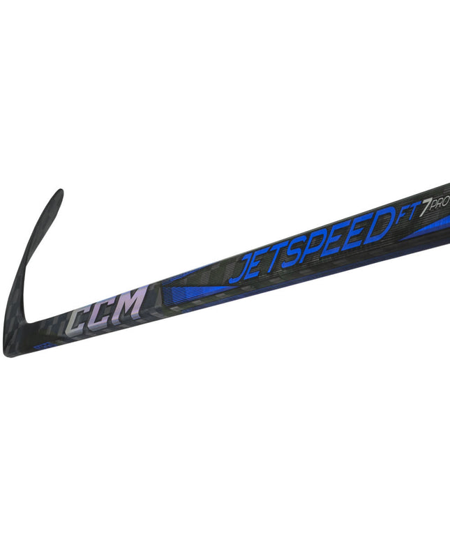CCM JetSpeed FT7 Pro Blue Grip Hockey Stick - INTERMEDIATE