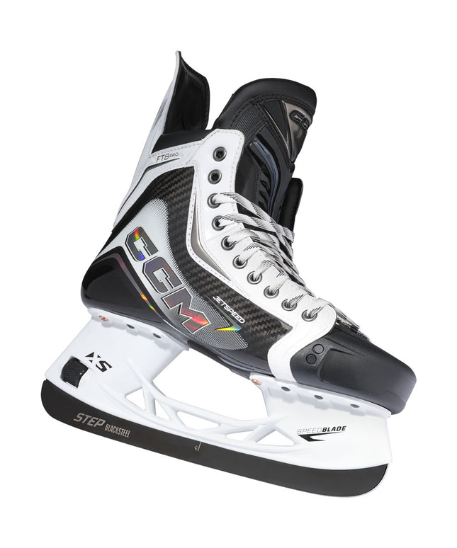 CCM JetSpeed FT8 Pro White Edition Ice Skates - SENIOR