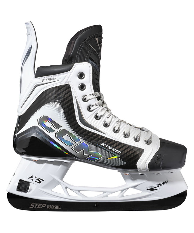 CCM JetSpeed FT8 Pro White Edition Ice Skates - SENIOR