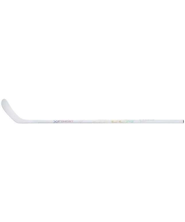CCM Tacks XF Ghost White Grip Hockey Stick - JUNIOR