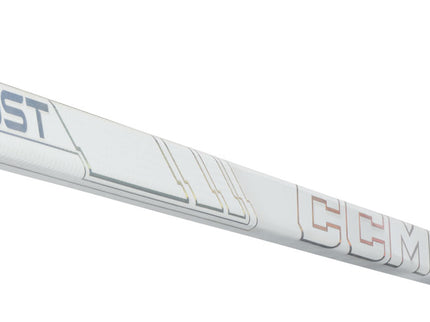 CCM Tacks XF Ghost White Grip Hockey Stick - JUNIOR