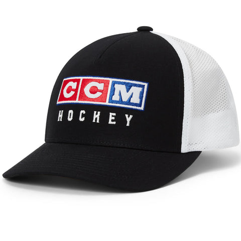 CCM Vintage Meshback Black Trucker Hat