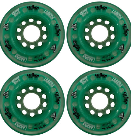 Labeda Whip X-Soft Inline Hockey Wheels & Spacers (4 Pack)