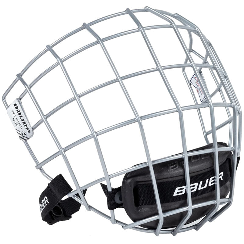 cage at front of football helmet Bauer Profile II Helmet Cage – B&R Sports