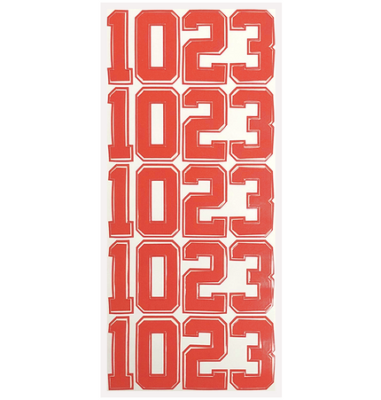 Helmet Number Pack