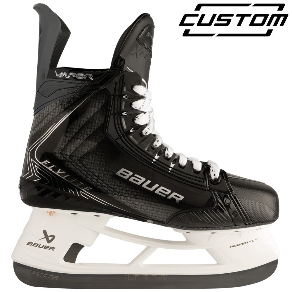 Custom Flylite Black Hockey Skates