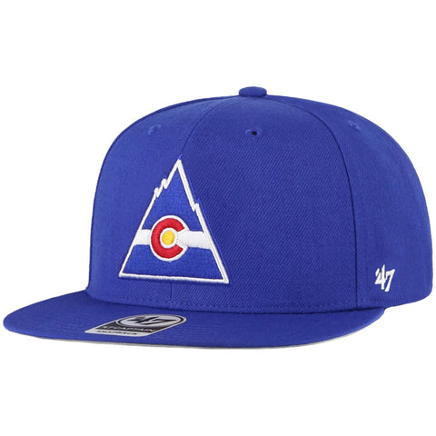 47 Brand Colorado Rockies No Shot Captain Snapback Hat