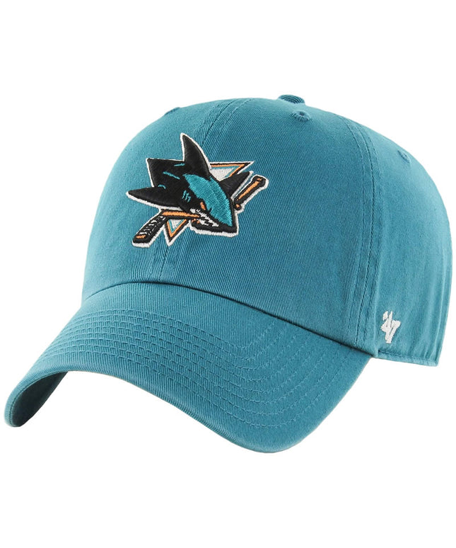 47 Brand San Jose Sharks Clean Up Adjustable Hat