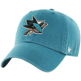 47 Brand San Jose Sharks Clean Up Adjustable Hat