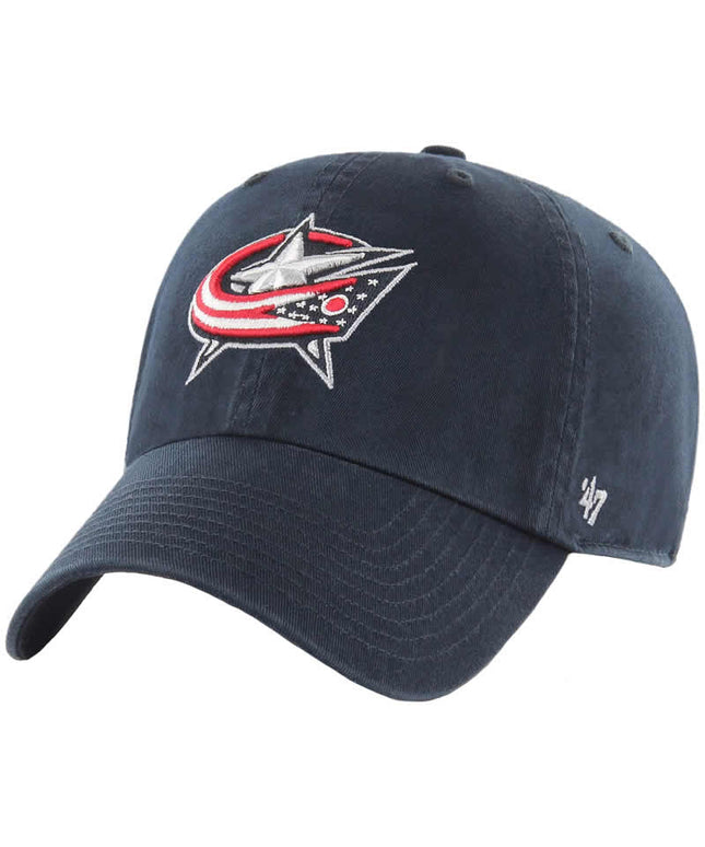 47 Brand Columbus Blue Jackets Clean Up Adjustable Hat