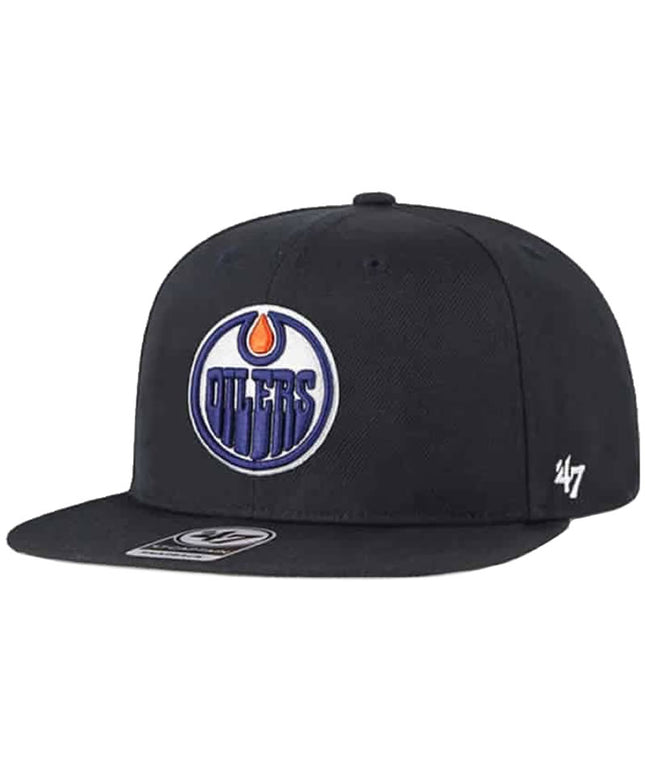 47 Brand Edmonton Oilers No Shot Captain Snapback Hat