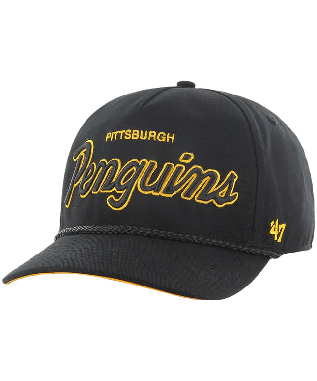 47 Brand Pittsburgh Penguins Crosstown Script Hitch Adjustable Hat