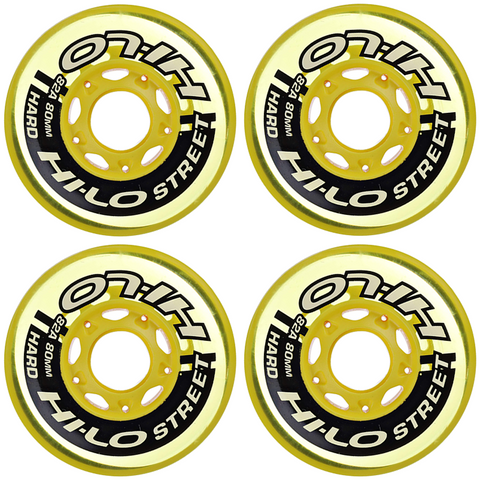 Bauer HI-LO Street Inline Hockey Wheels (4 Pack)