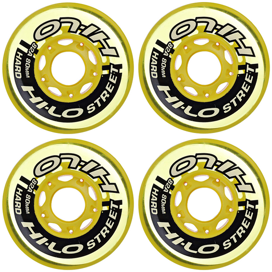 Bauer HI-LO Street Inline Hockey Wheels (4 Pack)