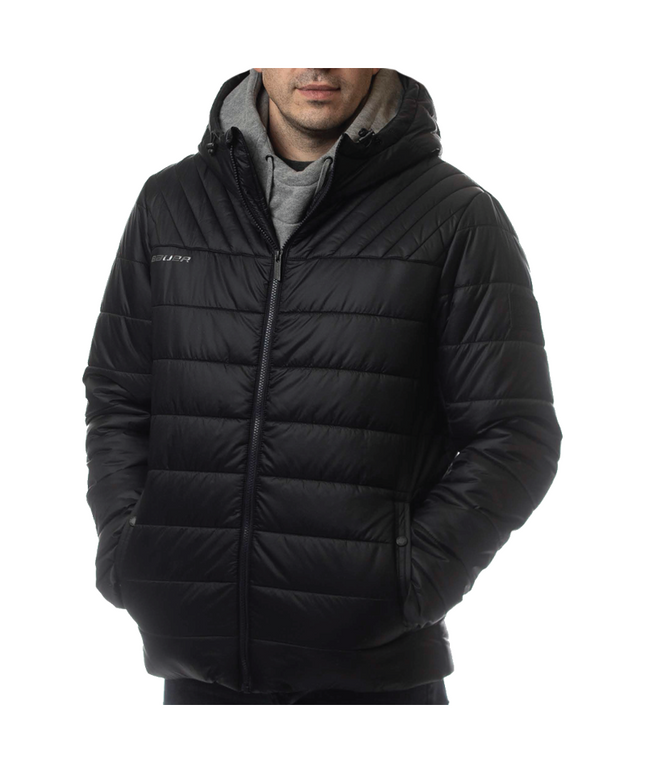 Bauer Supreme Hooded Puffer Black Jacket