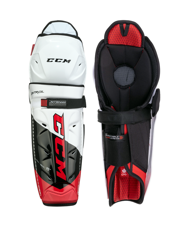CCM JetSpeed Control Shin Guards - SENIOR