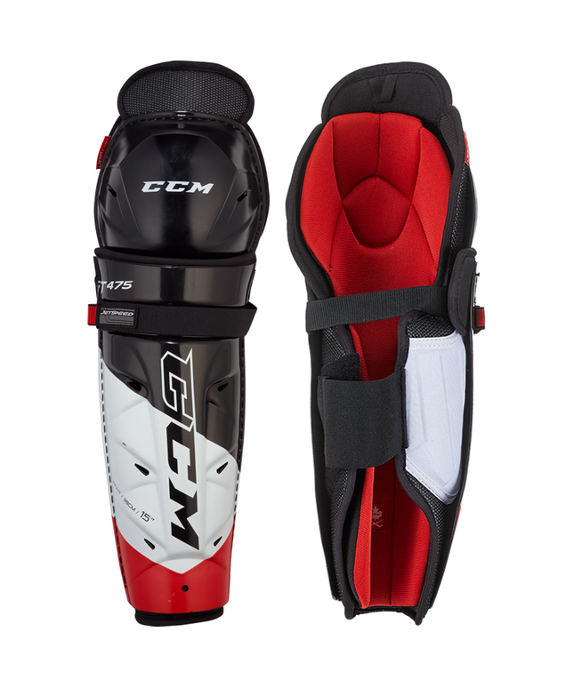 CCM JetSpeed FT475 Shin Guards - JUNIOR