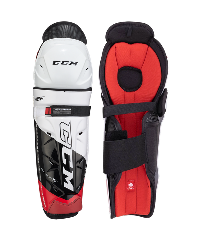 CCM JetSpeed Vibe Shin Guards - JUNIOR