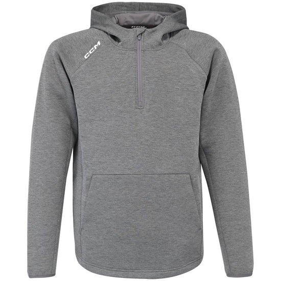 CCM Premium Tech Fleece Grey 1/4 Zip Hoodie
