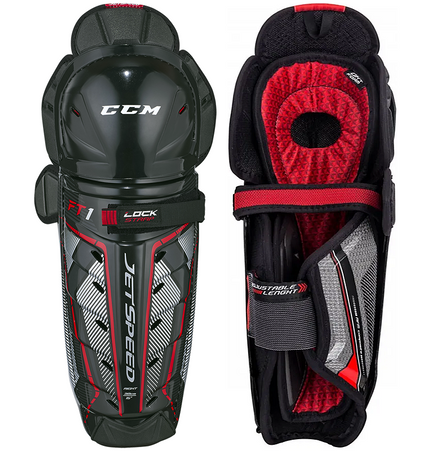 CCM JetSpeed FT1 Shin Guards - SENIOR