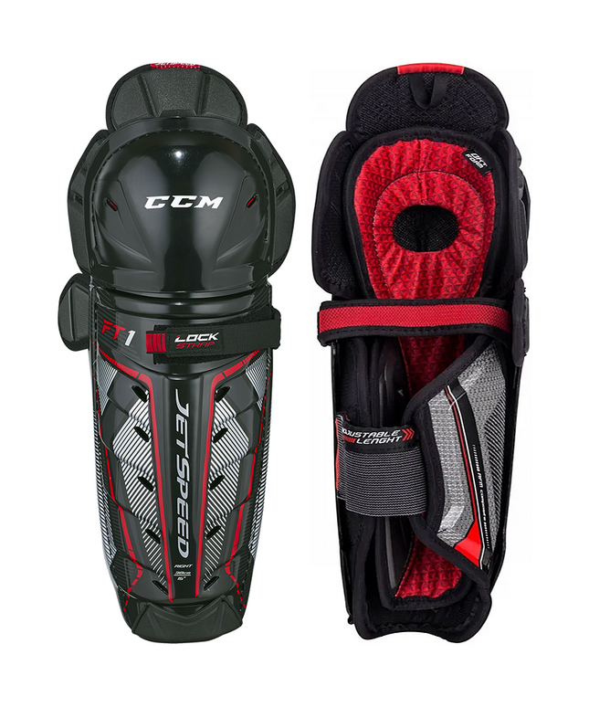 CCM JetSpeed FT1 Shin Guards - SENIOR