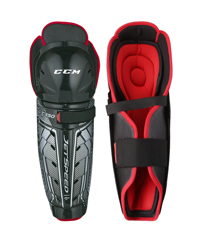 CCM JetSpeed FT350 Shin Guards - JUNIOR