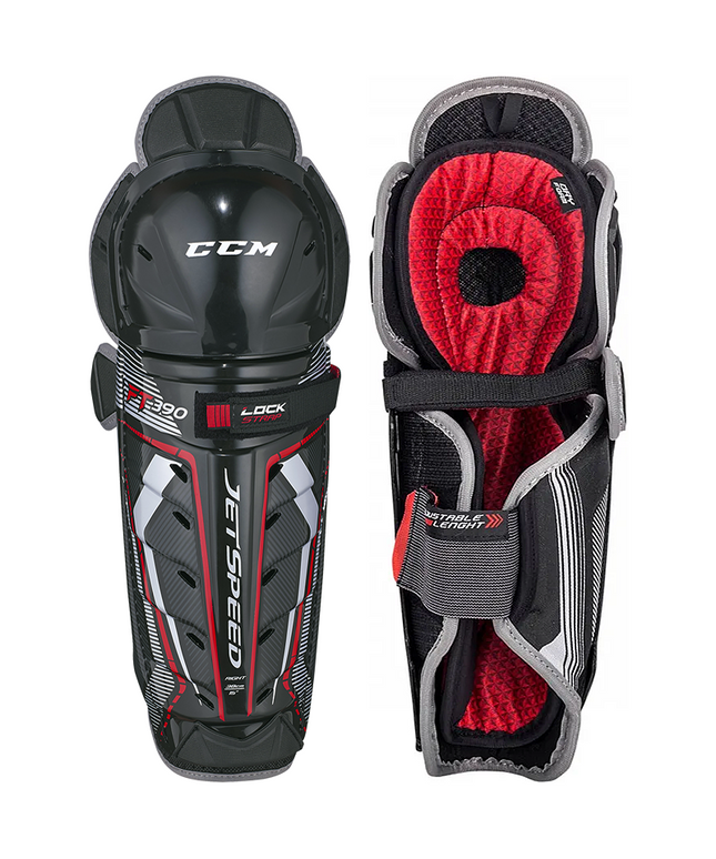 CCM JetSpeed FT390 Shin Guards - SENIOR
