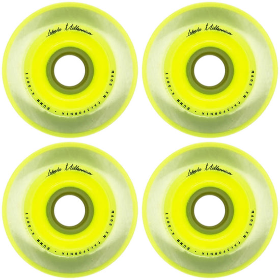 Labeda Millennium Yellow Inline Hockey Wheels (4 Pack)