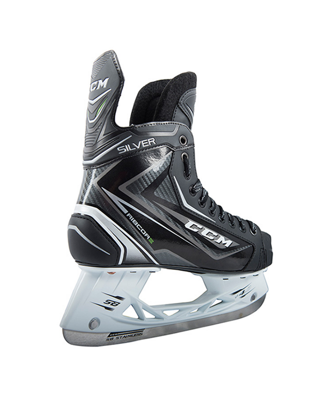 CCM Ribcor Silver Ice Skates - JUNIOR