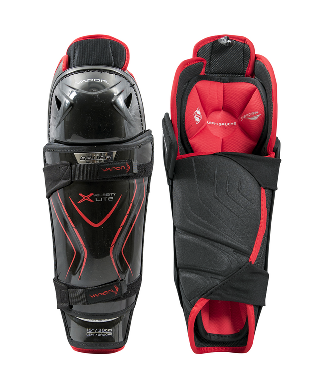 Bauer Vapor X Velocity Lite Shin Guards - JUNIOR