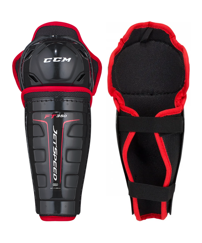 CCM JetSpeed FT350 Shin Guards - YOUTH