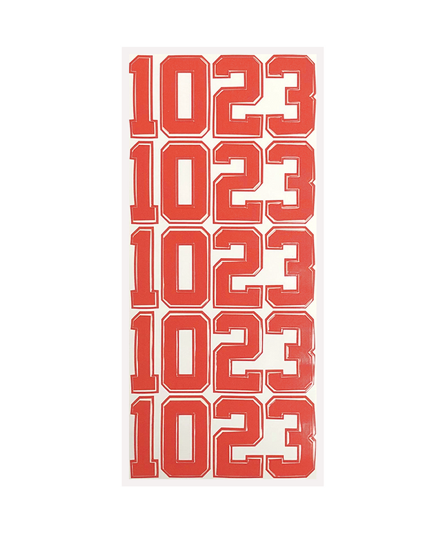 Orange Helmet Number Pack