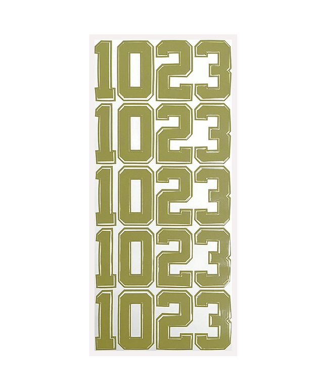 Vegas Gold Helmet Number Pack